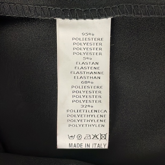 Imperial Mini Dress Deep V-Neckline Puff Mesh Long Sleeves Black Size Small - Picture 8 of 12